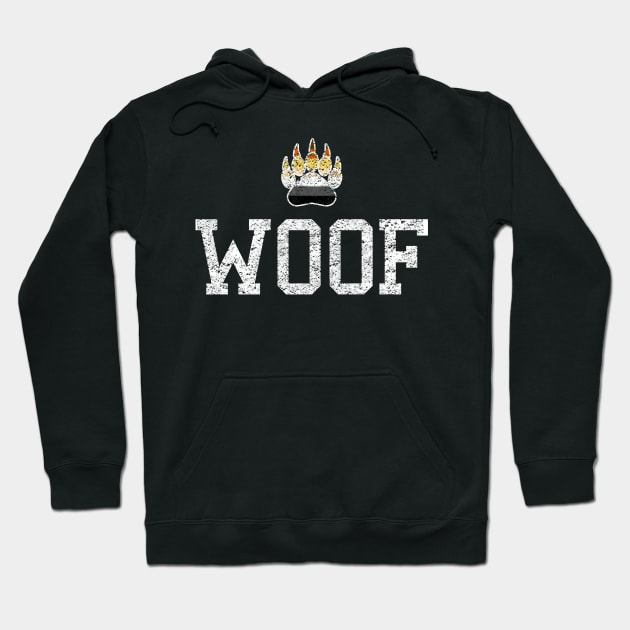 Woof - Bear Pride Hoodie by ModernDayStonewall